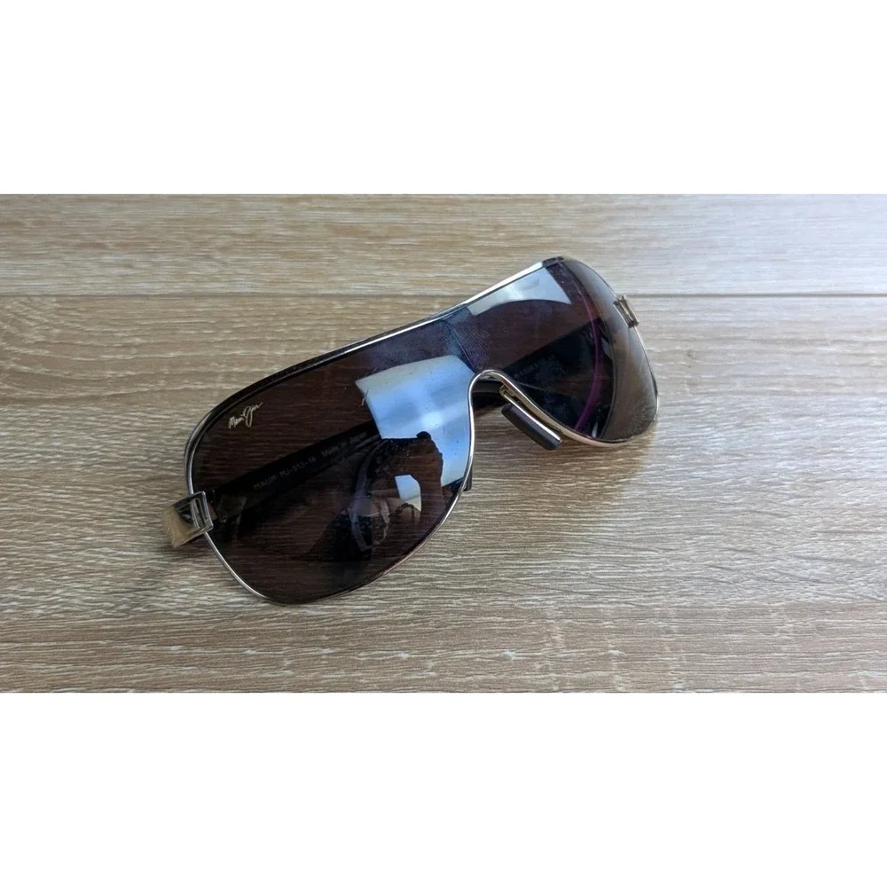 Maui Jim Maka MJ 513 16 Gold Wrap Frame & HCL Bronze Polarized Sunglasses